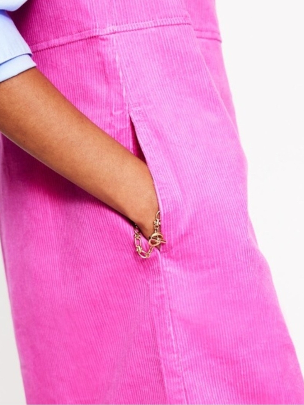 Boden Pia Cord Shift Dress in Phlox Pink Corduroy - Women’s Size US 8R/UK 12R - Picture 9 of 13